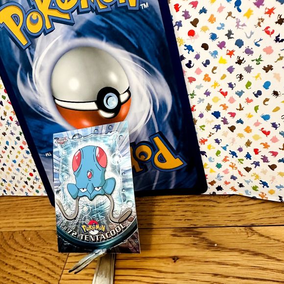 2000 Topps Chrome 🔥 TENTACOOL Pokémon T.V.  #72 💥 Red Label - Picture 3 of 4